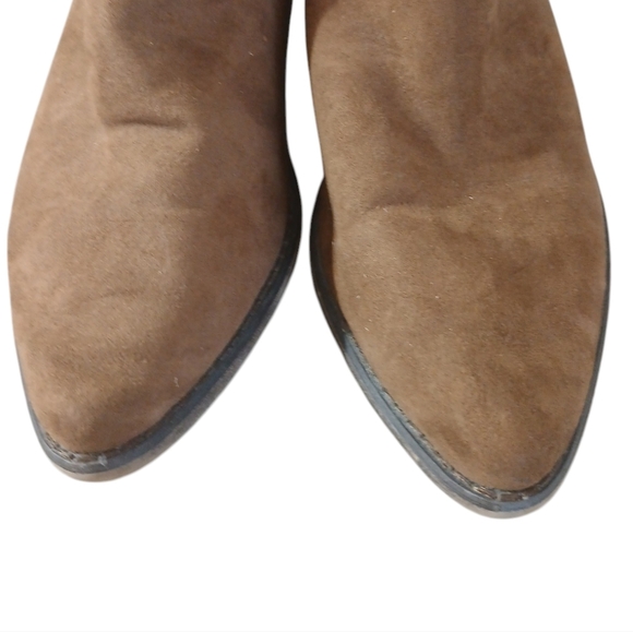 Anthropologie Gee Wawa Western Ankle Boots Women's Brown Leather Booties sz 8.5 - Picture 3 of 11